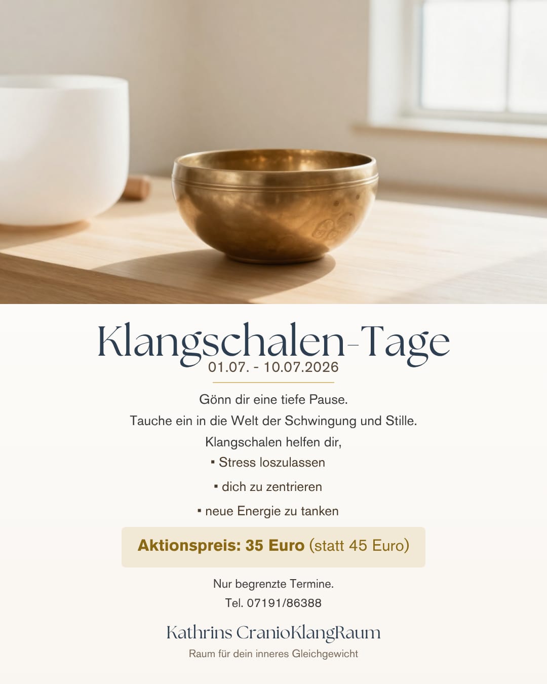 Klangschalen Tage